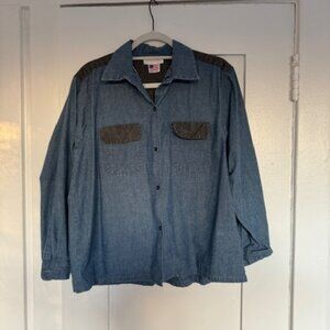 Carleen Size Medium Louis Chambray Denim Shirt